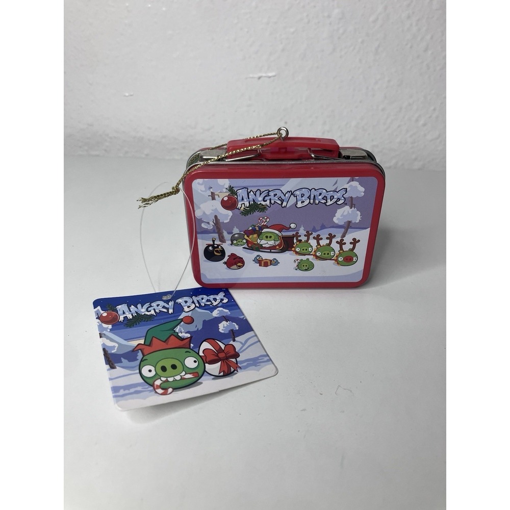 Rovio Angry Birds 2-Sided Mini Decorative Lunch Box Christmas Ornament 2012 New